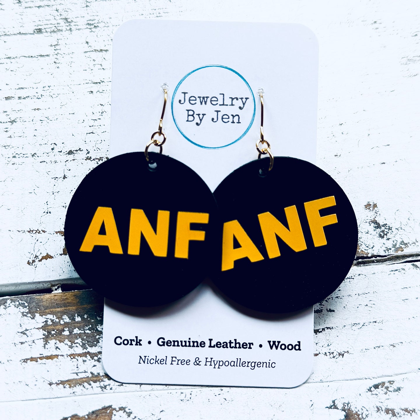 Iowa Hawkeyes ANF Circle Earrings