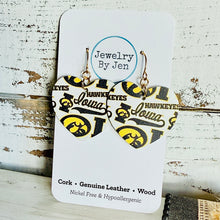 Load image into Gallery viewer, Iowa Hawkeyes Collage Medium Heart Earrings