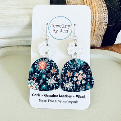 Winter Hat Earrings: Winter Mix