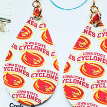 Load image into Gallery viewer, Iowa State University Medium Teardrop Earrings