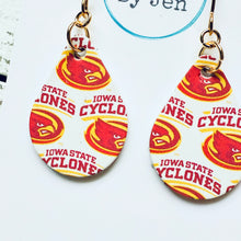 Load image into Gallery viewer, Iowa State University Small Teardrop Earrings