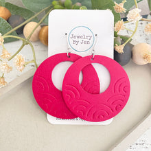 Load image into Gallery viewer, Embossed Rainbow Circle: Fuchsia