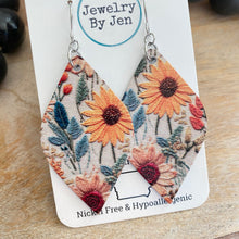 Load image into Gallery viewer, Diva Earrings: Embroidered Floral Earrings Mix