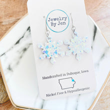 Load image into Gallery viewer, Snowflake (Small): Metallic Pastel Glitter