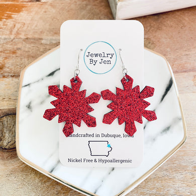 Snowflake: Fine Red Glitter