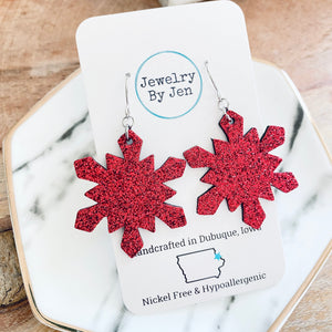 Snowflake: Fine Red Glitter