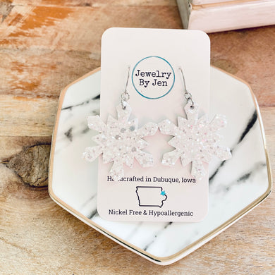 Snowflake: White Chunky Glitter