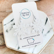 Load image into Gallery viewer, Snowflake: White Chunky Glitter