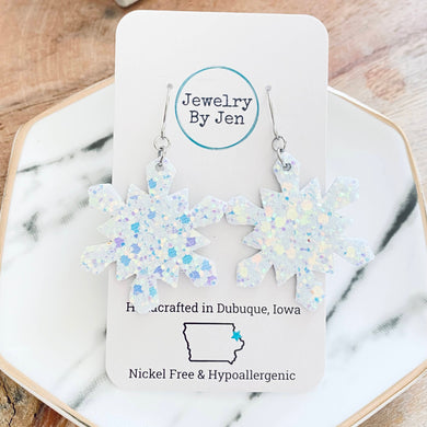 Snowflake: Metallic Pastel Glitter