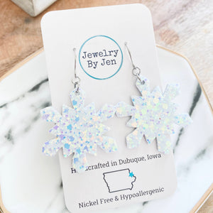 Snowflake: Metallic Pastel Glitter