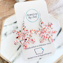 Load image into Gallery viewer, Snowflake: Candy Cane Glitter