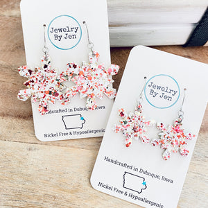 Snowflake: Candy Cane Glitter