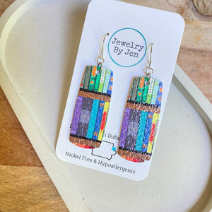 Bar Earrings (Medium): Books