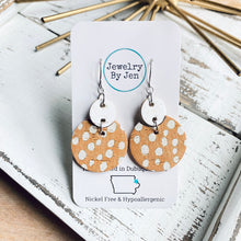 Load image into Gallery viewer, Luna Earrings (Medium Size): Mustard Spots