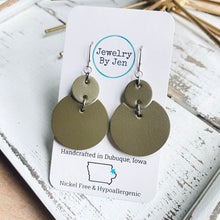 Load image into Gallery viewer, Luna Earrings (Medium Size): Olive