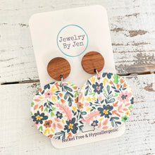 Load image into Gallery viewer, Wood Stud Earring: Gentle Summer