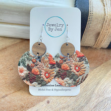 Load image into Gallery viewer, Luna Earrings: Seamfoam Wildflowers