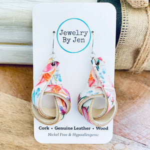 Knot Earrings: Tulips