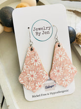 Load image into Gallery viewer, Chandelier Earrings: Pink Daisy