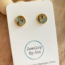 Load image into Gallery viewer, Stud Earrings: Turquoise Wildwood