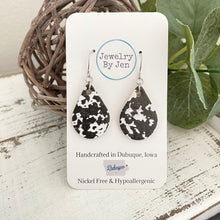 Load image into Gallery viewer, Small Teardrop Earrings: Composition Notebook