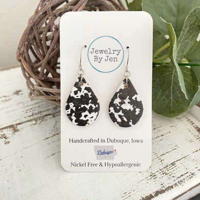 Small Teardrop Earrings: Composition Notebook