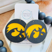 Load image into Gallery viewer, Iowa Hawkeyes Layered Earrings