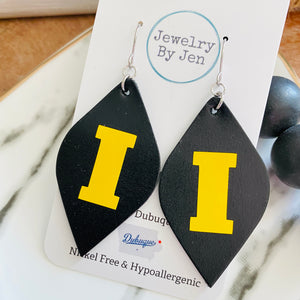 Iowa Hawkeyes "Diva" Earrings