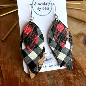 Twist: Red Plaid, White Plaid & Cheetah