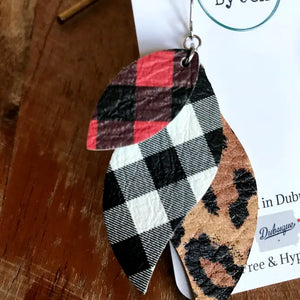 Twist: Red Plaid, White Plaid & Cheetah
