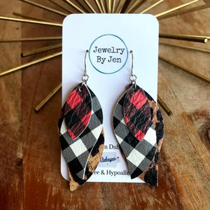 Twist: Red Plaid, White Plaid & Cheetah