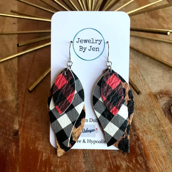 Twist: Red Plaid, White Plaid & Cheetah