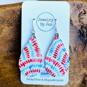 Patriotic Rainbow Medium Teardrop