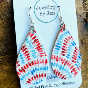 Patriotic Rainbow Medium Teardrop
