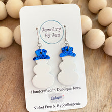 Load image into Gallery viewer, Snowman w/Blue Glitter Hat