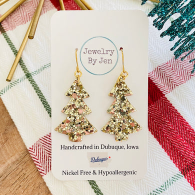 Christmas Tree: Gold Glitter