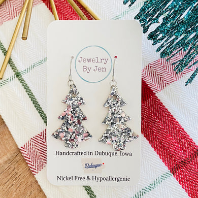 Christmas Tree: Silver Glitter