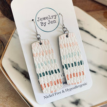 Load image into Gallery viewer, Bar Earrings (Medium): Neutral Dashes