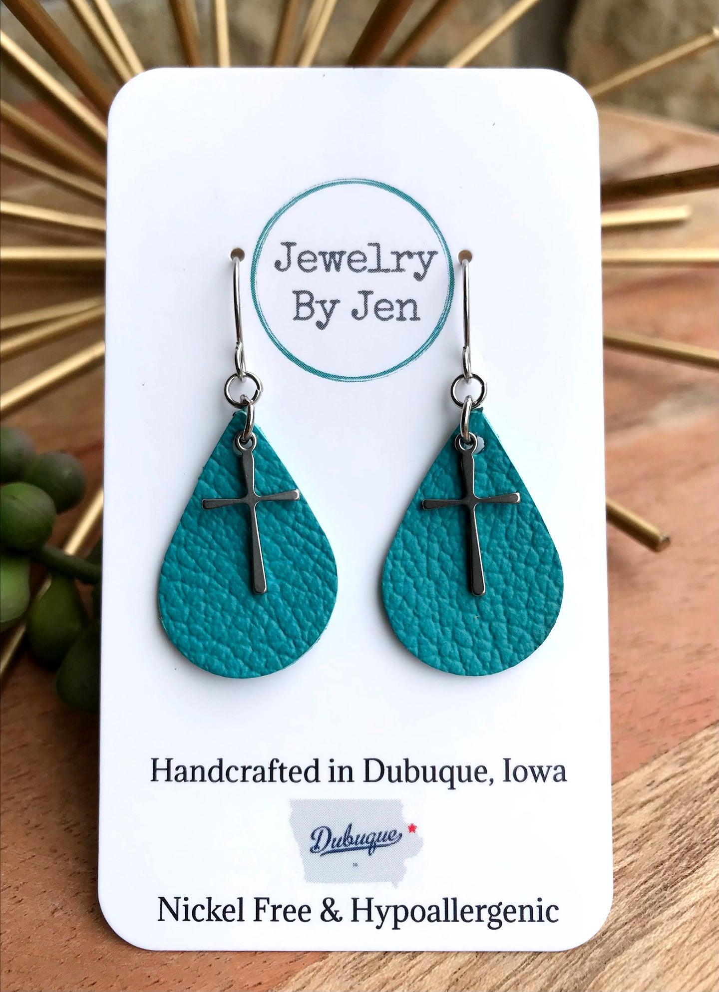 Turquoise w/Cross