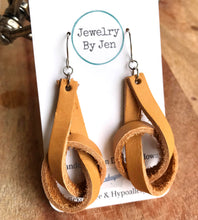 Load image into Gallery viewer, Knot Earrings: Mustard