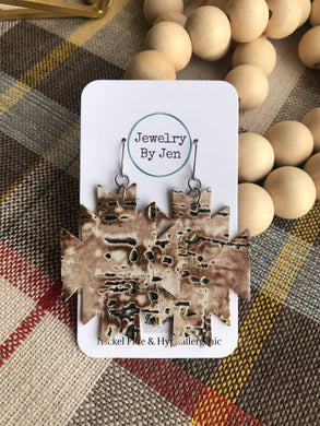 Southwest Earrings: Cream Wildwood