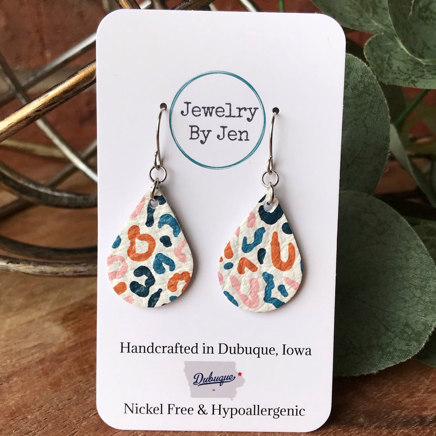 Leopard Multi Small Teardrop