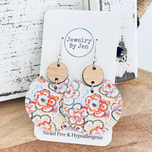 Load image into Gallery viewer, Luna Earrings: Sketched Floral