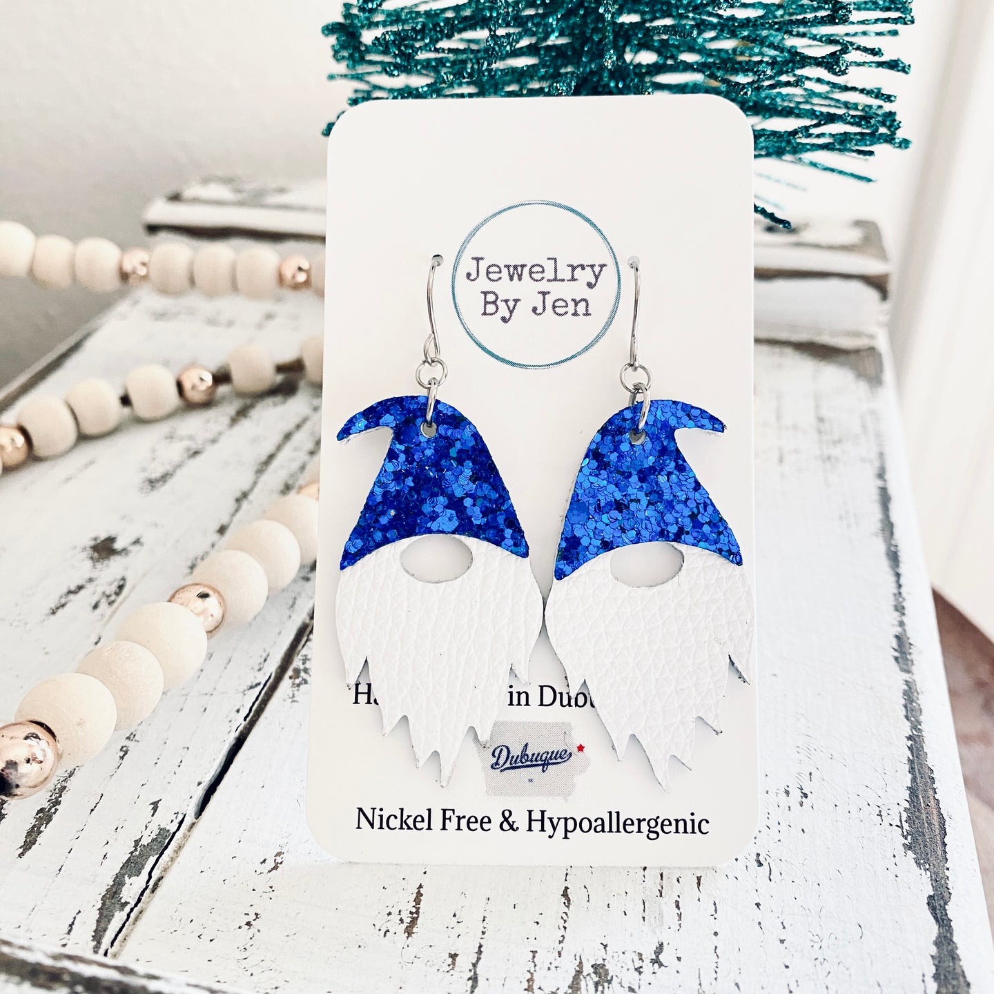 Gnome: Blue Glitter Hat