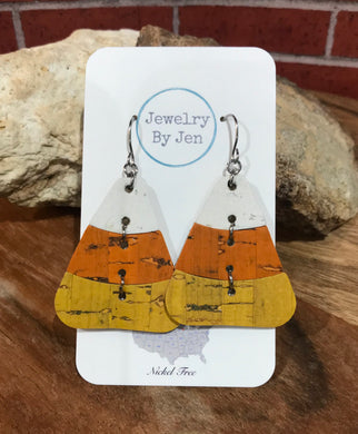 Candy Corn Earrings