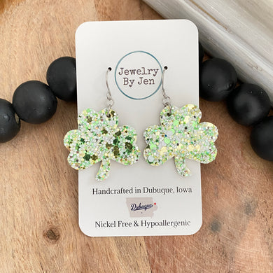 Shamrock (Medium): Spearmint Glitter