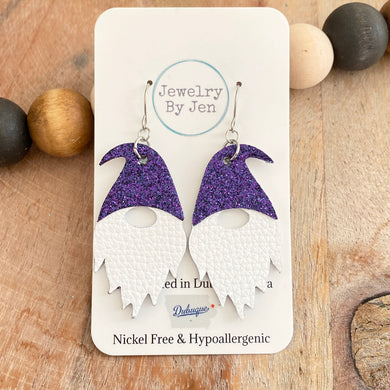 Gnome: Purple Glitter Hat