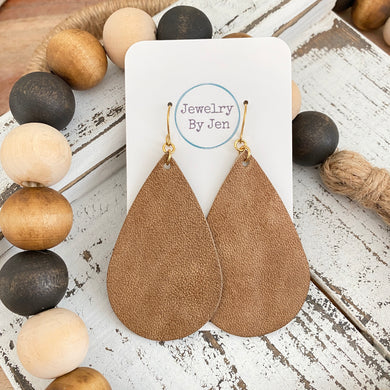 Large Teardrop: Weathered Tan