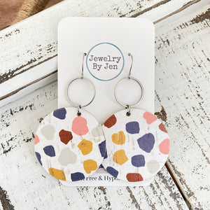 Circle w/Silver Accent: Colorful Stepping Stones