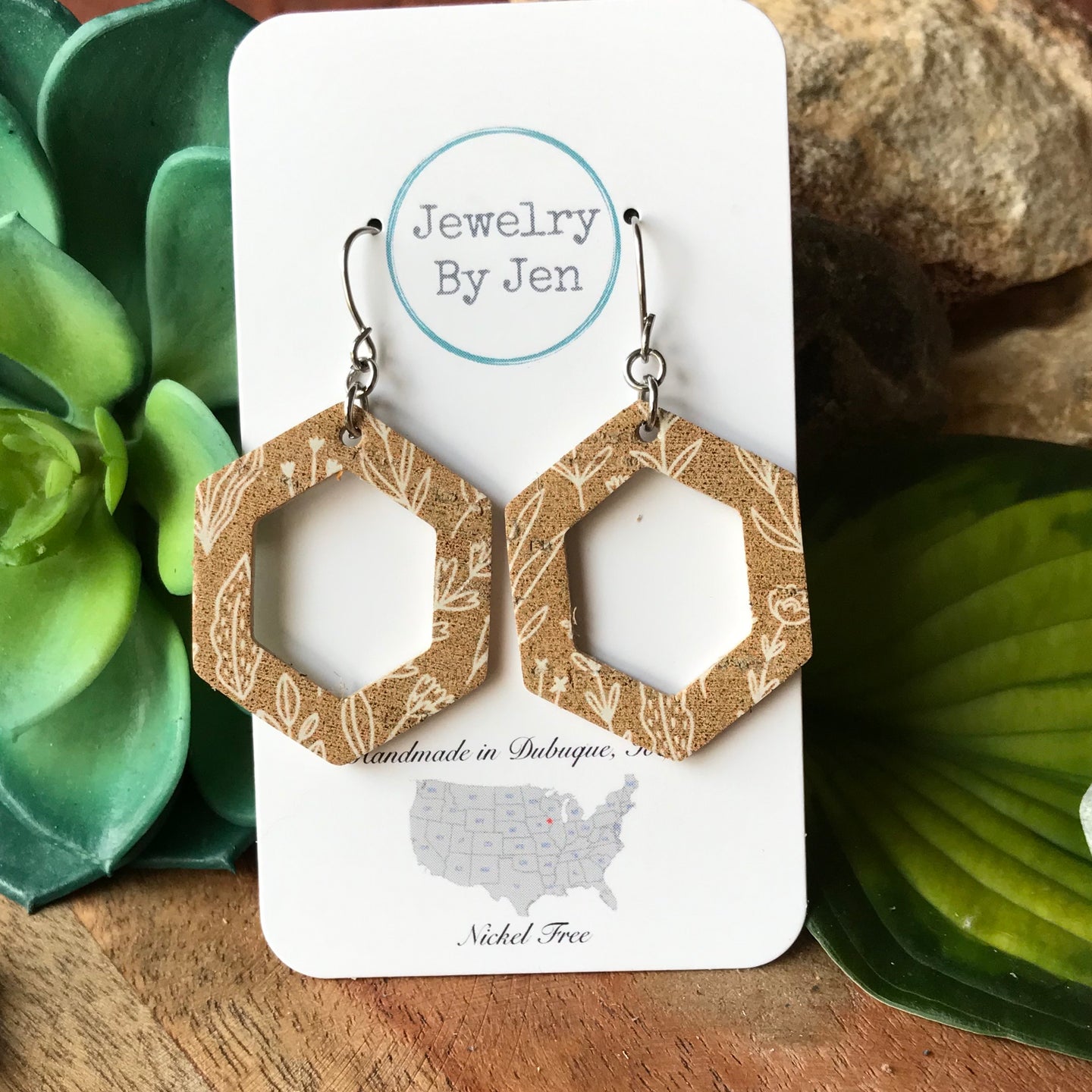 Hexagon Cutout: Mustard Fall Floral